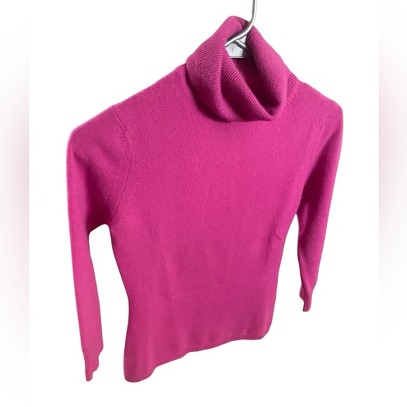 Express Pink 100% Cashmere Turtleneck Sweater Small Soft Lightweight Knit READ - Picture 3 of 9